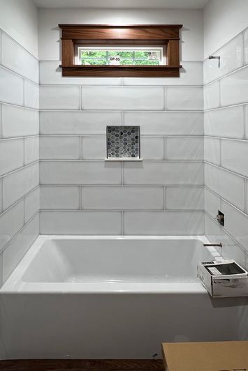tiled bath